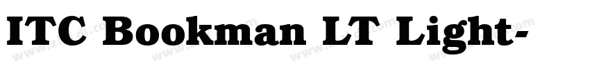 ITC Bookman LT Light字体转换